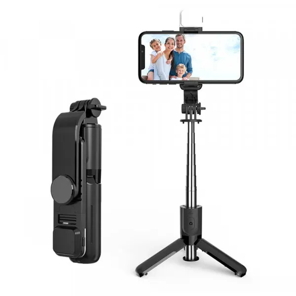 techsuit Selfie Stick Bluetooth Techsuit L11s, Universal, Negru