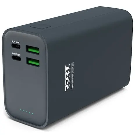 PORT CONNECT Baterie externa Port Connect, 26 800 mAh, PD, 65W, Albastru