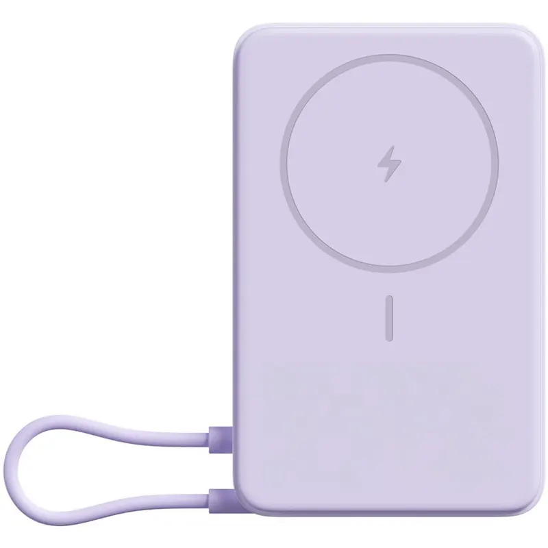 Xiaomi Baterie externa magnetica Xiaomi BHR08PAGL10000 mAh, cu suport incorporat, Violet