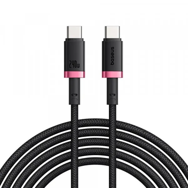 BASEUS Cablu Date si Incarcare USB-C - USB-C Baseus Dura Series, 240W, 1m, Rosu P10377803U03-01