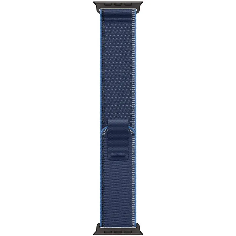 Apple Apple Watch 49mm Loop: Blue/Bright Blue Trail Loop - S/M - Black Titanium Finish