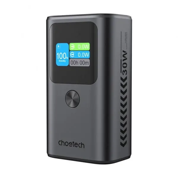 Choetech Baterie Externa Choetech B701, 10000mAh, 30W, QC + PD, 1 x USB-A - 2 x USB-A, Neagra