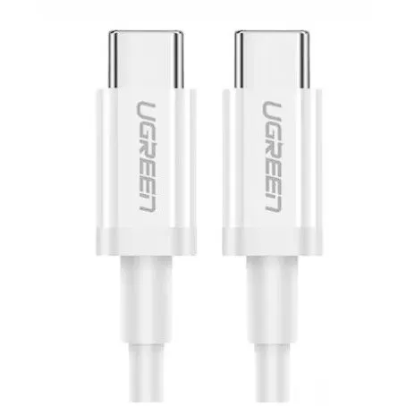 Ugreen CABLU alimentare si date Ugreen, US264, Fast Charging Data Cable pt. smartphone, USB Type-C la USB Type-C 5V/3A, 1m, alb
