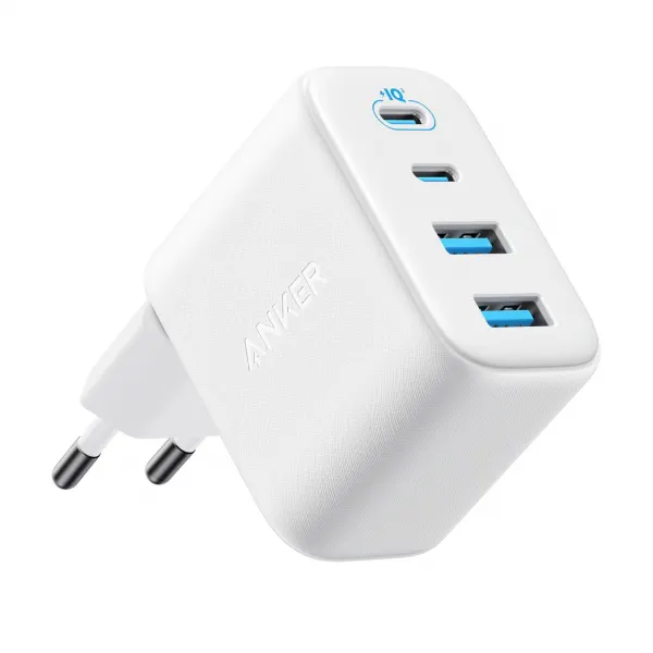 Anker Incarcator Retea Anker Zolo, 50W, 3A, 2 x USB-A - 2 x USB-C, Alb A121EG21