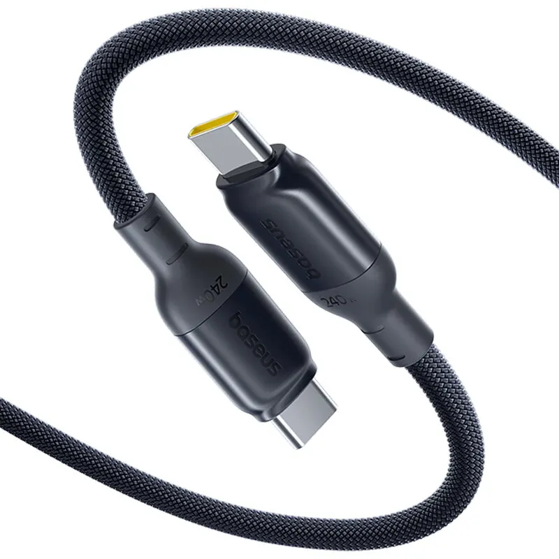 BASEUS Cablu Baseus PicoGo Fast Charging USB-C la USB-C, 240W, 2m, Negru
