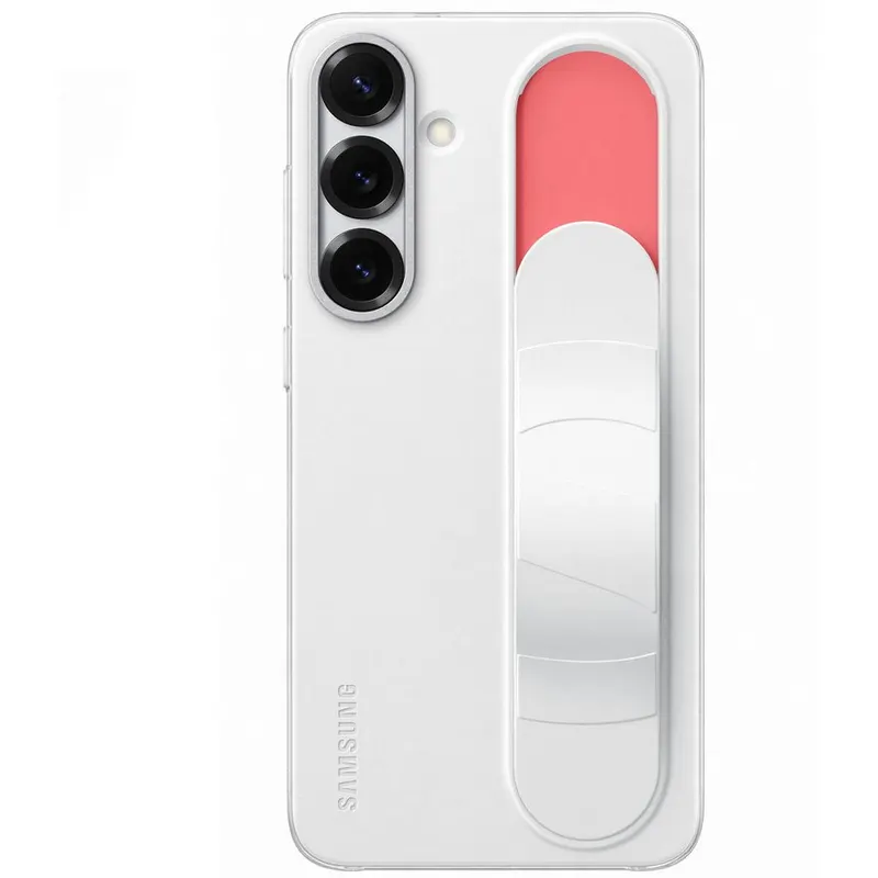 Samsung Husa Protectie Spate pentru telefon mobil Samsung Galaxy S25 Plus (S936) EF-GS936CWEGWW, Standing Grip Case, Alb