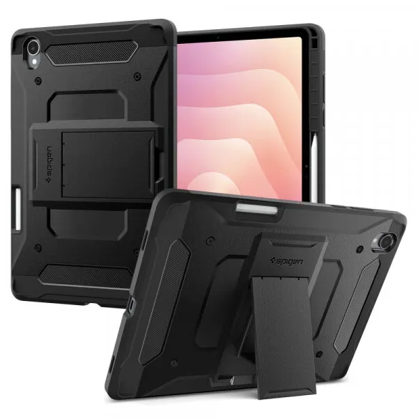 Spigen Husa pentru Samsung Galaxy Tab S12 Plus, Spigen, Tough Armor Pro, Neagra ACS11827