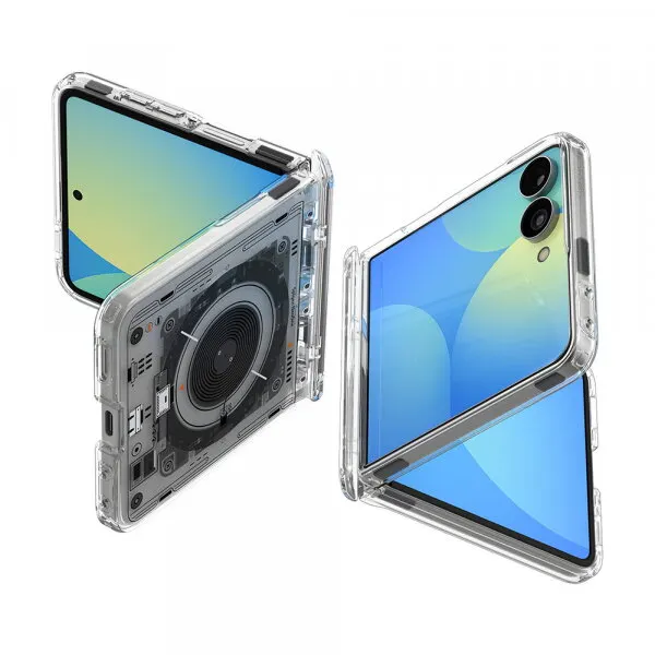 Spigen Husa MagSafe pentru Samsung Galaxy Z Flip8 F776, Spigen, Ultra Hybrid Pro Neo One, Transparenta ACS11525