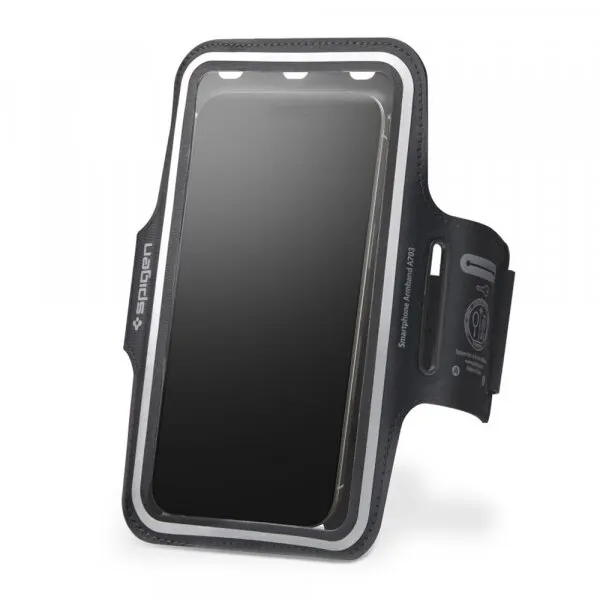 Spigen Husa Universala Waterproof pentru Telefon max. 6.9inch, Spigen, Dynamic Shield, Neagra AMP07187