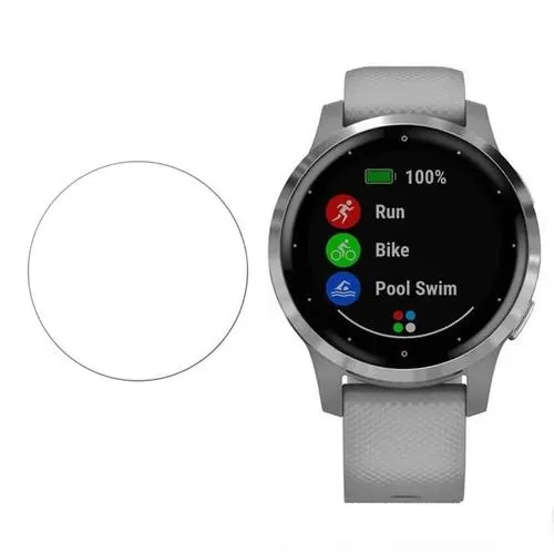 Set 3xFolie Policarbonat 3MK Arc pentru Garmin Vivoactive 4s (27.9 mm), Full Cover, Transparenta