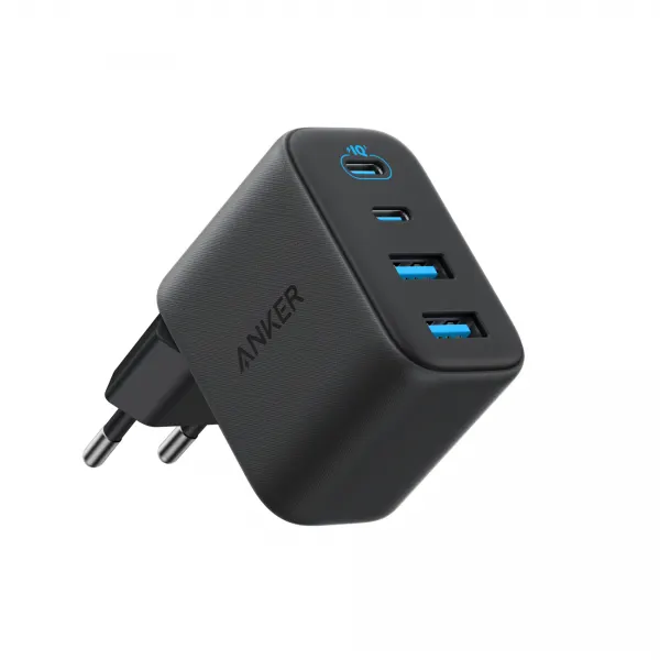 Anker Incarcator Retea Anker Zolo, 50W, 3A, 2 x USB-A - 2 x USB-C, Negru A121EG11