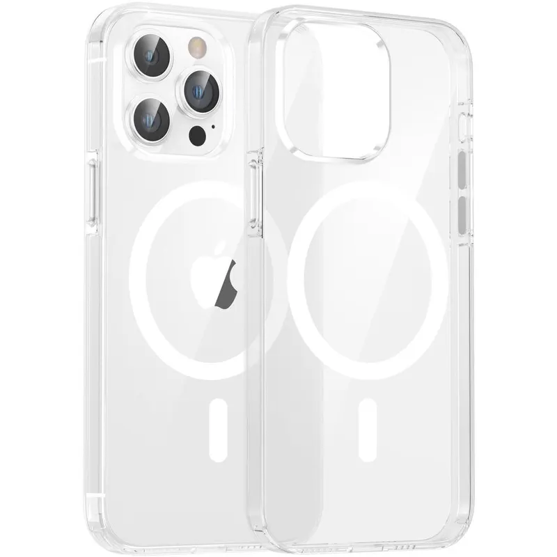 Dviced Dviced Magsafe iPhone 15 Pro Max clear case - White