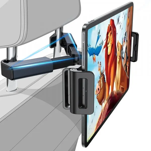 Lisen Suport Auto Tetiera Lisen pentru Telefon / Tableta, 4.7inch - 12.9inch, Negru YL0221030002