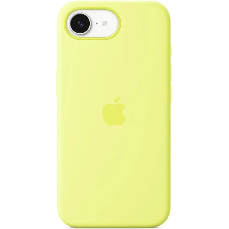 Apple Husa de protectie Apple Silicone Case pentru iPhone 16e Neon Yellow
