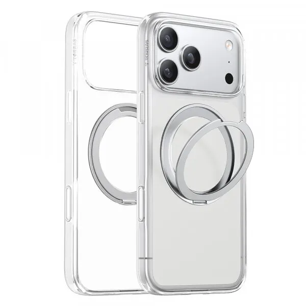 Torras Husa MagSafe pentru Apple iPhone 18 Pro / 17 Pro, Torras, Ostand O1 Guardian, Transparenta
