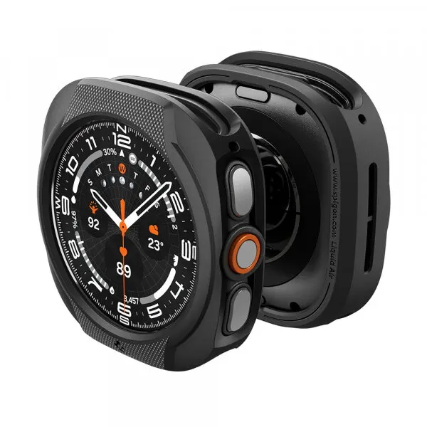 Spigen Husa Spigen Liquid Air pentru Samsung Galaxy Watch Ultra2, Neagra Mata ACS11610