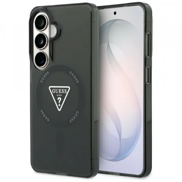 Guess Husa MagSafe pentru Samsung Galaxy S26 S942, Guess, IML Gradient Triangle Logo, Neagra