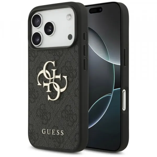 Guess Husa pentru Apple iPhone 17 Pro, Guess, 4G Big Logo, Neagra