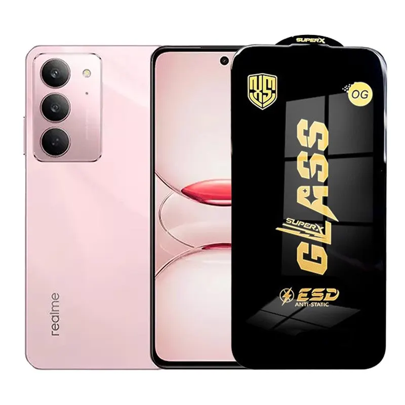 Flippy, Folie de Protectie pentru Realme C75x, Flippy, Sticla Securizata ESD, Margini Negre