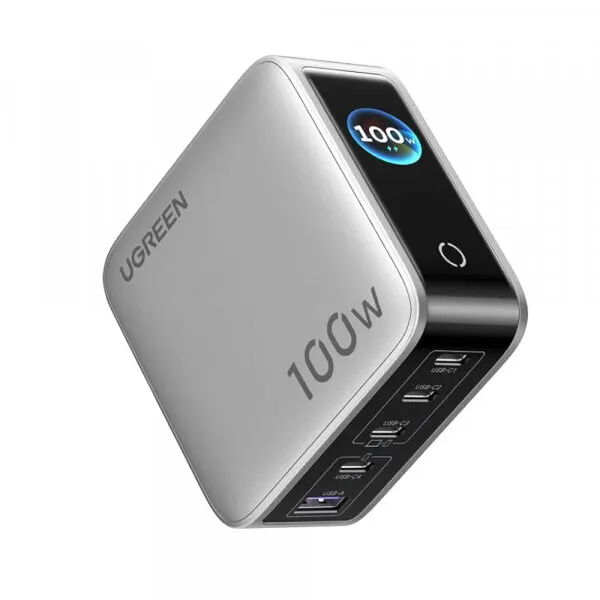 Ugreen Incarcator Retea UGREEN X773 (65620B), 100W, 1 x USB-A - 4 x USB-C, Gri