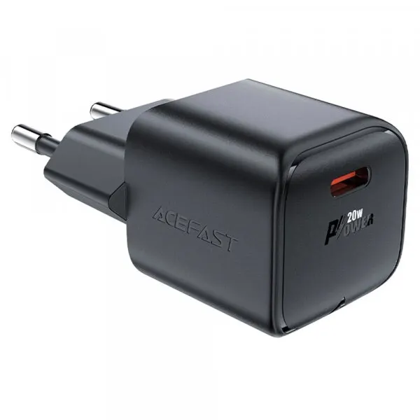 AceFast Incarcator Retea Acefast A73 Mini, 20W, 3A, 1 x USB-C, Negru