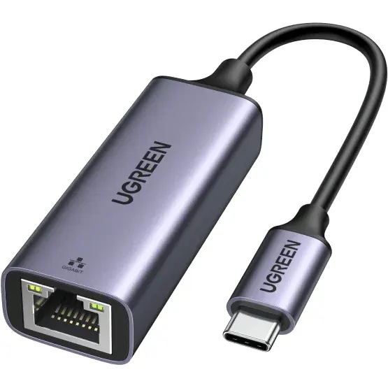 Ugreen Adaptor retea Ugreen, USB-C la RJ45, Gigabit Ethernet, 10 cm cablu