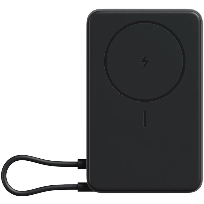 Xiaomi Acumulator extern magnetic cu suport incorporat Xiaomi BHR08P9GL, 33 W (USB-C), 10000 mAh, Cablu USB-C integrat, Incarcare Wireless 15 W, Control inteligent al temperaturii, Gri