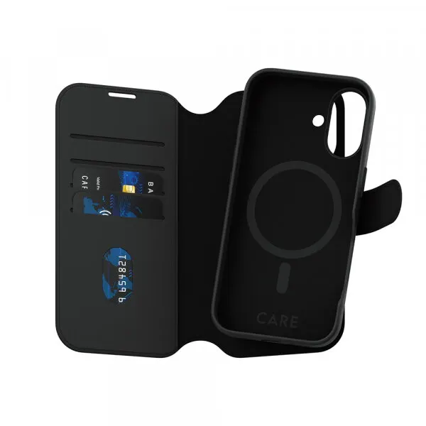 Panzerglass Husa MagSafe pentru Apple iPhone 16, PanzerGlass, Care Feature Tango Two-in-One, Neagra