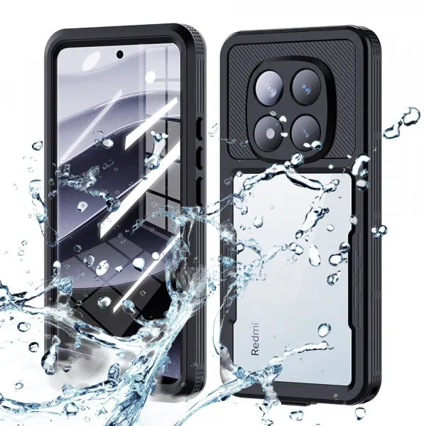 ShellBox Husa Waterproof pentru Xiaomi Poco X7 / Redmi Note 14 Pro 5G, ShellBox, Neagra