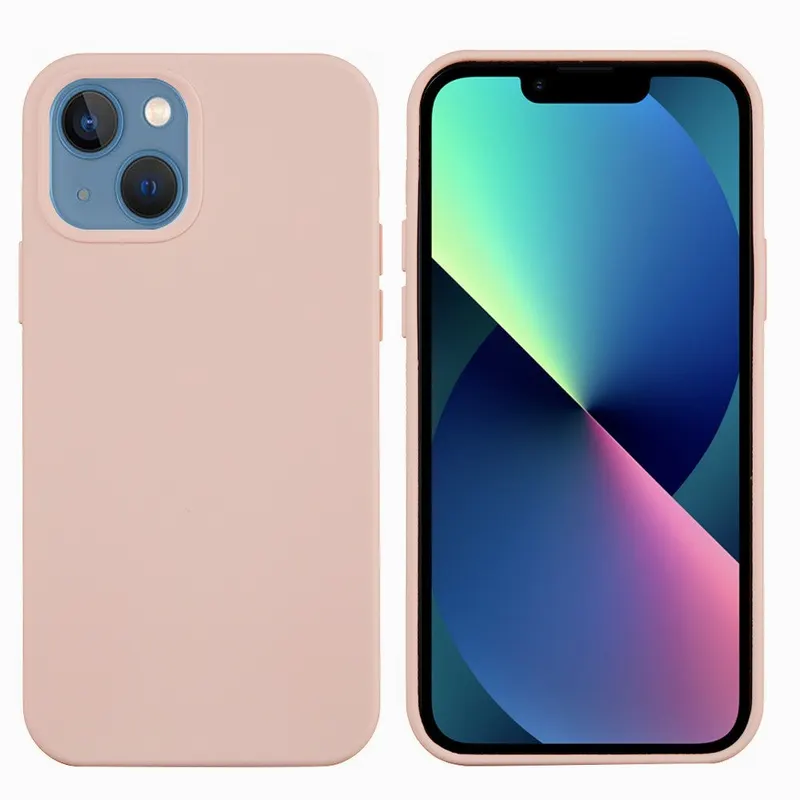 Flippy, Husa protectie Flippy compatibila cu Apple iPhone 13 Mini Liquid Silicone Roz