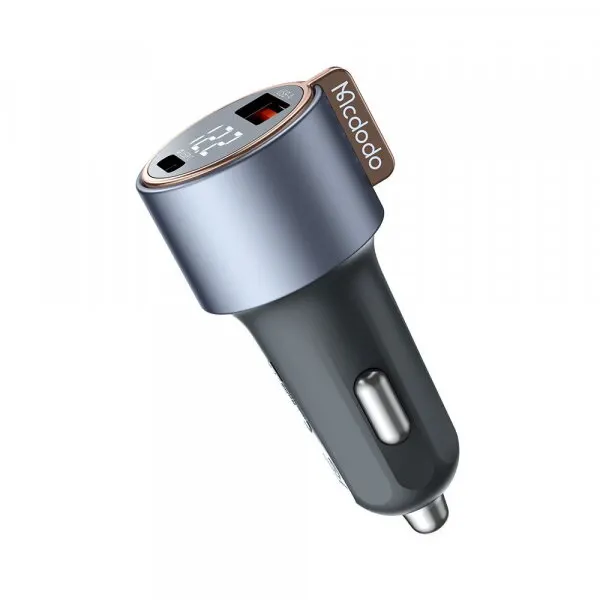 Mcdodo Incarcator Auto McDodo CC-3690 Venus Display, 75W, 3A, 1 x USB-A - 1 x USB-C, Negru