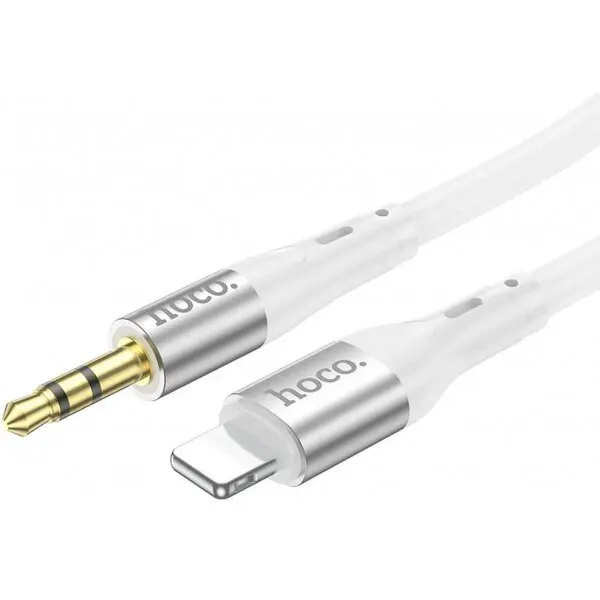 HOCO Cablu Audio Lightning - 3.5mm HOCO UPA22, 1m, Alb