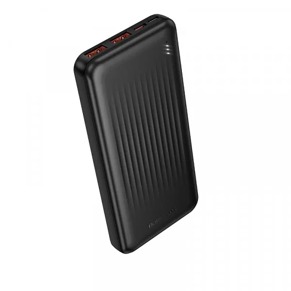 Borofone Baterie Externa Borofone BJ80A Clever, 10000mAh, 22.5W, QC + PD, 1 x USB-C - 2 x USB-A, Neagra