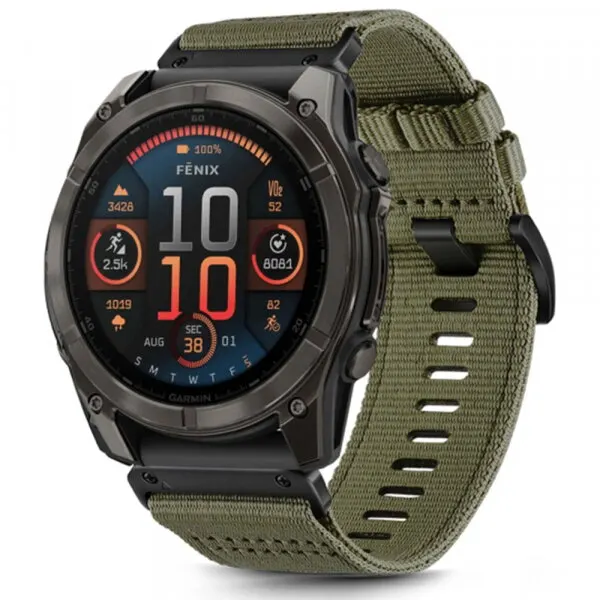techsuit Curea Techsuit W070 pentru Garmin Watch Fenix / Forerunner Series, 22mm, Verde Inchis