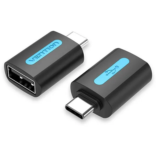 Vention Adaptor USB OTG Vention, USB Type-C (T) la USB 2.0 (M), rata transfer 480 Mbps, invelis PVC, negru