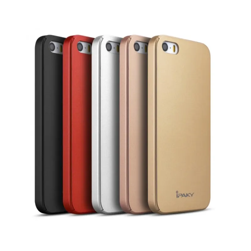 Apple, Husa Apple iPhone 5 / 5S / SE IPAKY Full Cover 360 Auriu cu Folie Cadou