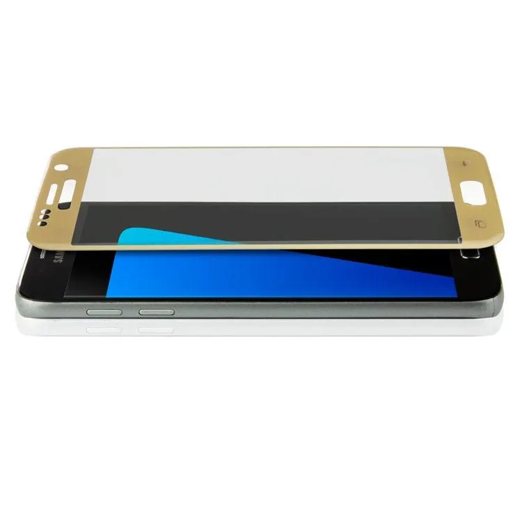 Samsung, Folie Sticla Samsung Galaxy S7 4D / 5D Auriu
