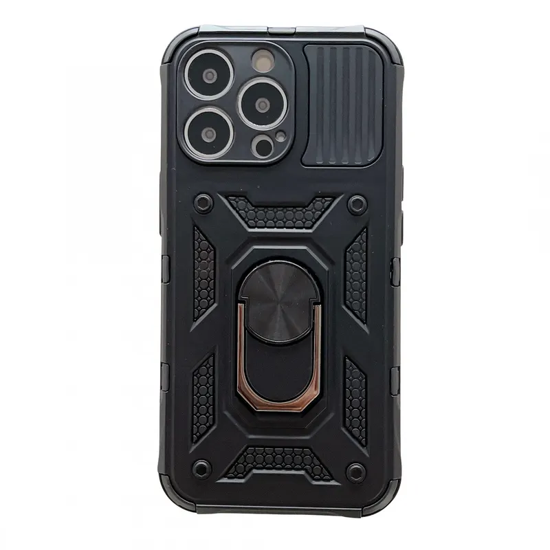 Flippy, Husa de protectie Flippy compatibila cu Apple iPhone 13 Pro Max Defender Model 4 cu suport