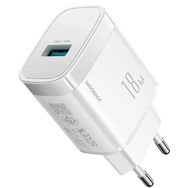 JOYROOM Incarcator Retea Joyroom JR-TF4, 18W, 3A, 1 x USB-A, Alb