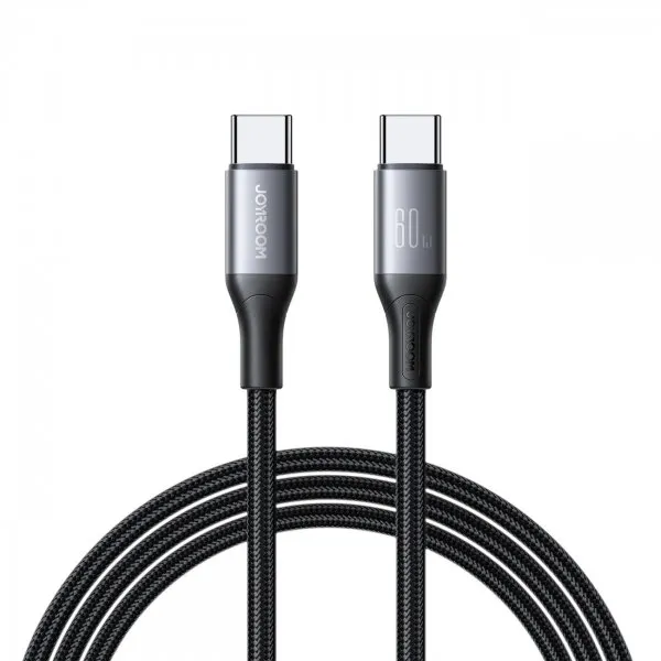 JOYROOM Cablu Date si Incarcare USB-C - USB-C Joyroom S-A28 Flash, 60W, 2m, Negru