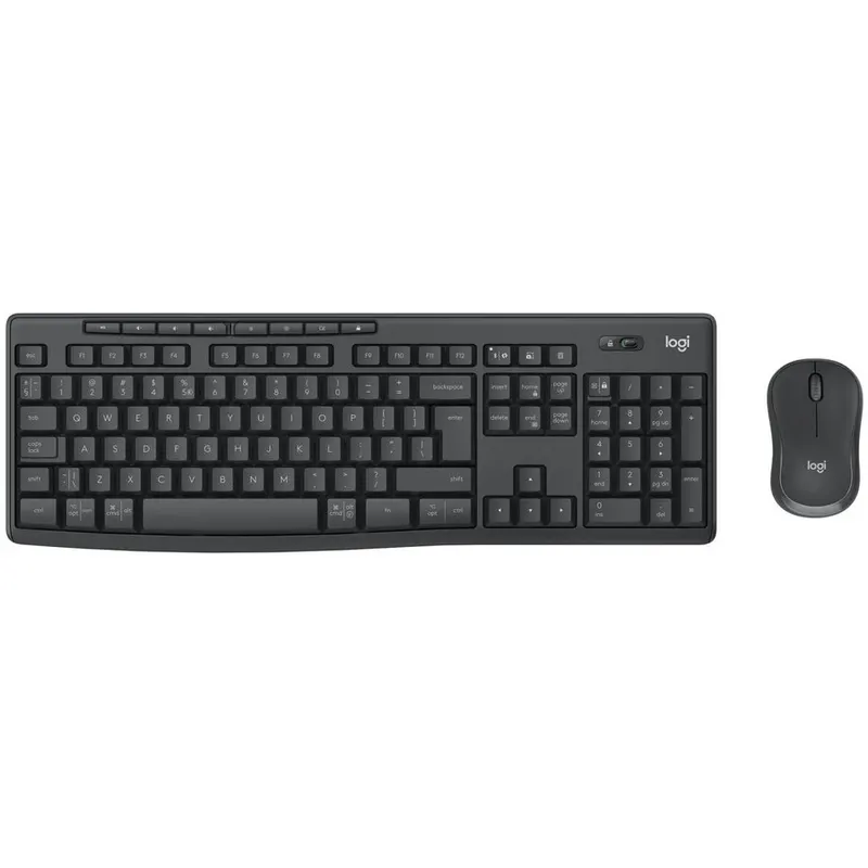 Logitech Tastatura si mouse, Logitech, QWERTY, Gri
