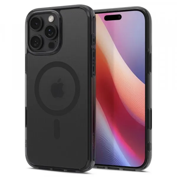 Spigen Husa MagSafe pentru Apple iPhone 16 Pro, Spigen, Ultra Hybrid T, Neagra Satinata ACS08514