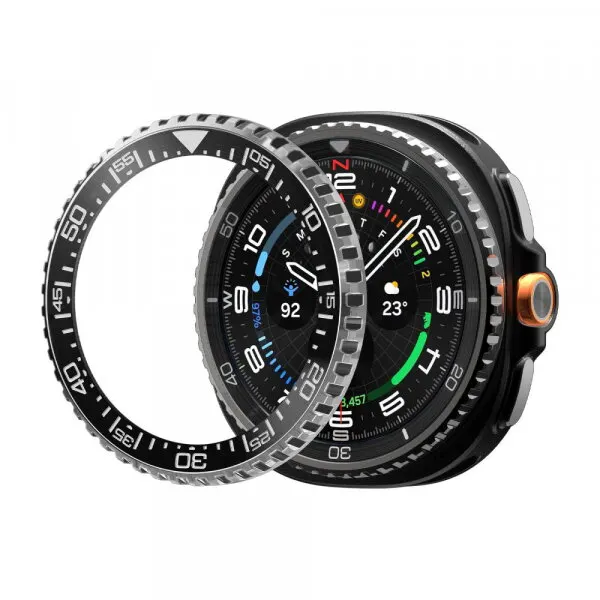 Spigen Rama Protectie Spigen Tune Diver pentru Samsung Galaxy Watch Ultra2, Neagra ACS11617