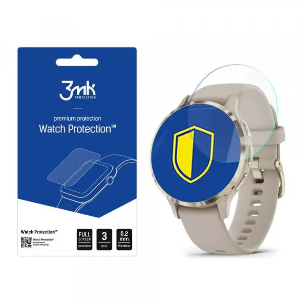 3MK Folie Protectie 3MK Arc pentru Garmin Venu 3S, Set 3 bucati, Plastic
