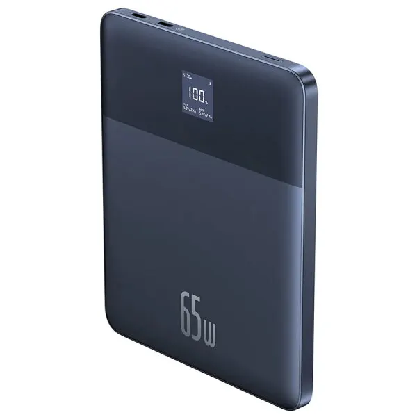 BASEUS Baterie externa Baseus Blade 2 12000mAh, 65W, 2x USB-C, Incarcare rapida, Ultra-subtire, Albastru