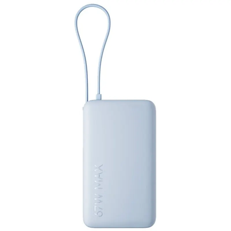 Xiaomi Acumulator extern Xiaomi Power Bank BHR08NZGL, 67W, 10000 mAh, 1x USB Type-C In/Out, Cablu integrat USB-C, USB-A, Albastru