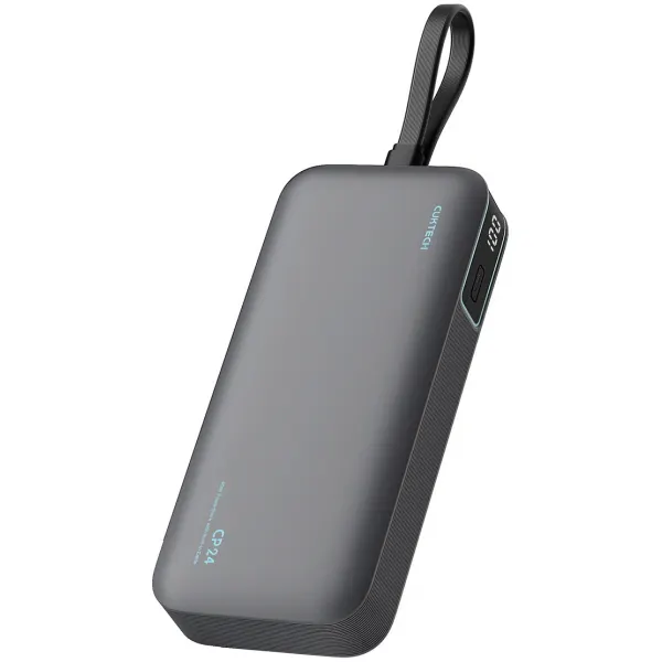 Cuktech Baterie Externa Cuktech LPB200N, 20000mAh, 40W, QC + PD, 1 x USB-A - 2 x USB-C, Neagra