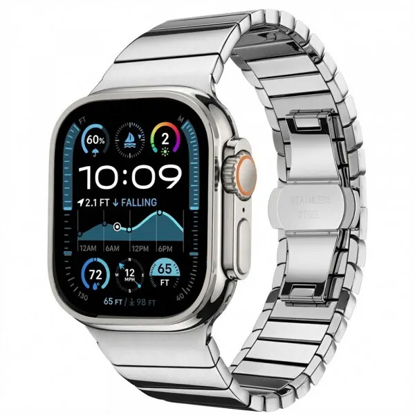 techsuit Curea Techsuit W012 pentru Apple Watch 49mm / 46mm / 45mm / 44mm / 42mm Series, Argintie