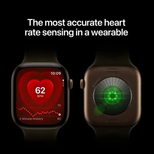 Smartwatch Apple Watch 12, GPS + Cellular, 42mm, Ecran Retina LTPO OLED, Chip S11 cu Procesor Dual-Core, 64GB Flash, Wi-Fi, Bluetooth, Carcasa Aluminiu, Curea Sport Band M/L (Auriu)