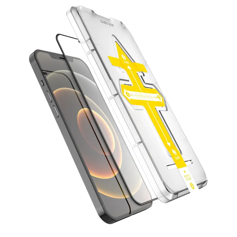 Flippy, Set 2 folii sticla securizata cu sistem de montare usor si rapid Full Cover 3D Flippy compa